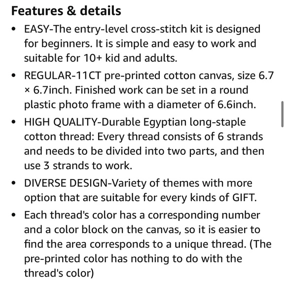 ✨NEW✨Little Pig Cross Stitch Embroidery Kit - Picture 2 of 11